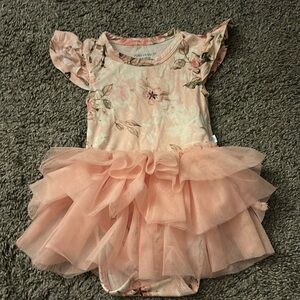 Posh Peanut Pink Floral Bodysuit